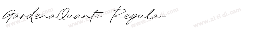 GardenaQuanto Regula字体转换